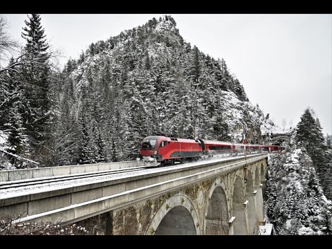 Semmeringbahn - Krauselklause - Viadukt im Winter