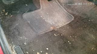 Finding your floorboard leak on an Chevy s10.  How to fix Drivers side dampness issues.