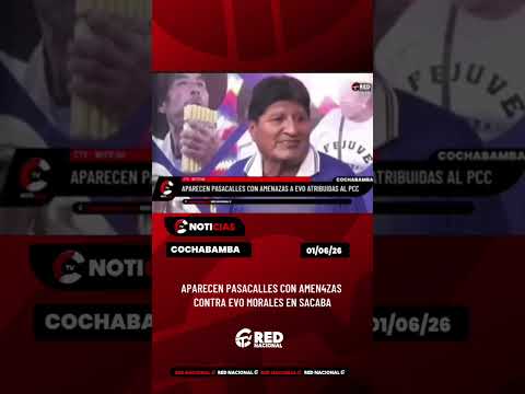 Aparecen pasacalles con amenazas contra Evo Morales en Sacaba
