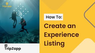 TripZapp | How to List an Experience - Step-by-Step Partner Tutorial