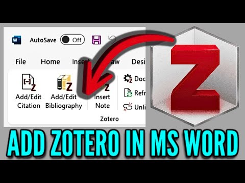 Add Zotero to MS Word | Zotero Missing in MS Word FIX!