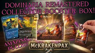 OPENING A MAGIC THE GATHERING DOMINARIA REMASTERED COLLECTOR BOOSTER BOX!!! GREAT  CARD PULL!!
