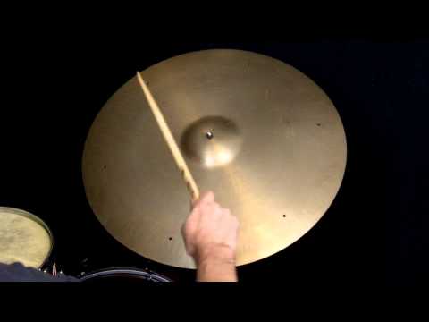 SOLD Vintage 1960s Paiste 602 Preserial 22" Crash Ride Sizzle PAPERTHIN