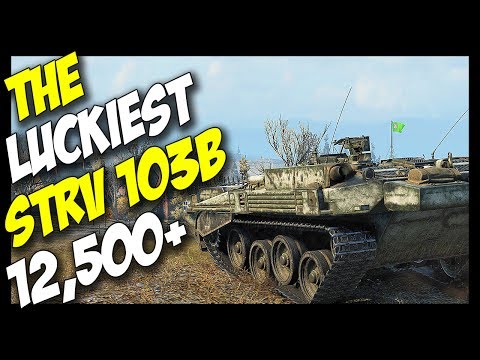 ► THE LUCKIEST STRV 103B - 12,500+ Damage! - World of Tanks STRV 103B Gameplay