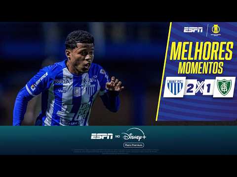 Gols e melhores lances de Avaí x América-MG