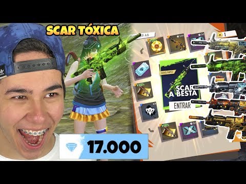 FIQUEI POBRE! CONSEGUI TODAS AS NOVAS SCARS LENDÁRIAS NO FREE FIRE!