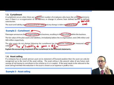 Curtailment and Asset ceiling (IAS 19) - ACCA (SBR) lectures