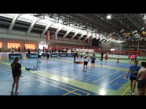 Соревнования-Брест-Бадминтон!! Гимн-Беларусии