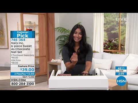 Nails Inc. 6piece Sweet As Chocolate Polish Set