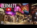 Zermatt Switzerland Vabriant Cozy Evening Walk Switzerlands Alpine Magic At Dusk 4K
