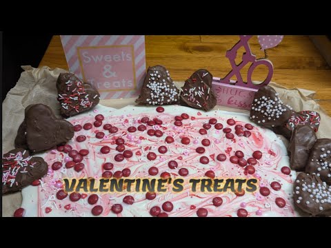 Chocolate Covered Peanut Butter Hearts & Valentine's Bark #CupidsCreations