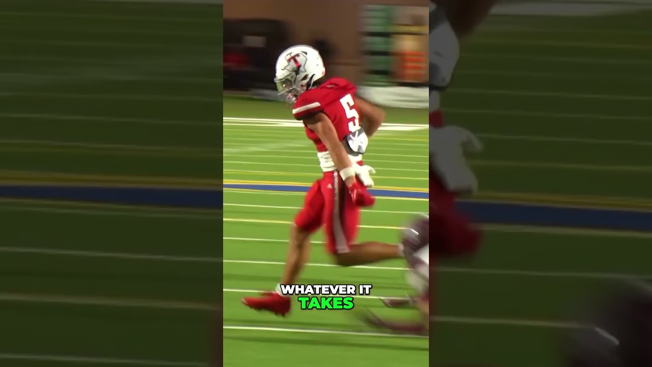 Tomball WR Abel Quiroz went full Beast Mode on this TD catch
