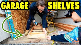 Custom Garage Shelves tailored for all our lawn care needs! 🔥