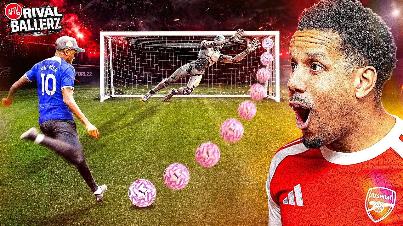 Arsenal vs Chelsea Fan in INSANE Robo Keeper Football Challenge – Who Wins?! | Rival Ballerz