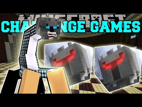 PopularMMOs Pat and Jen Minecraft PAT CREEPER  CHALLENGE GAMES   Lucky Block Mod   Mini Game