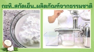 กะทิคั้นสด ๆ สกัดเย็น ด้วยเครื่องแยกกากผักผลไม้แยกกาก Angel Juicer