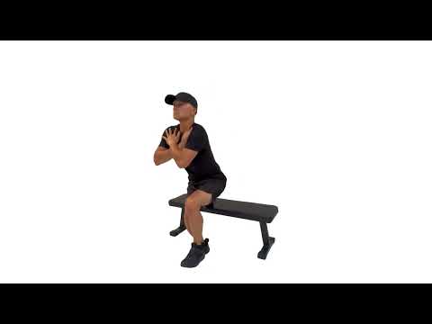 Sit to Stand single leg (Left) w/ Arms crossed
