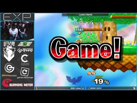EXP 2015 - EMG | n0ne (Falcon) vs MIOM | SFAT (Fox) - Melee Singles Losers Semis