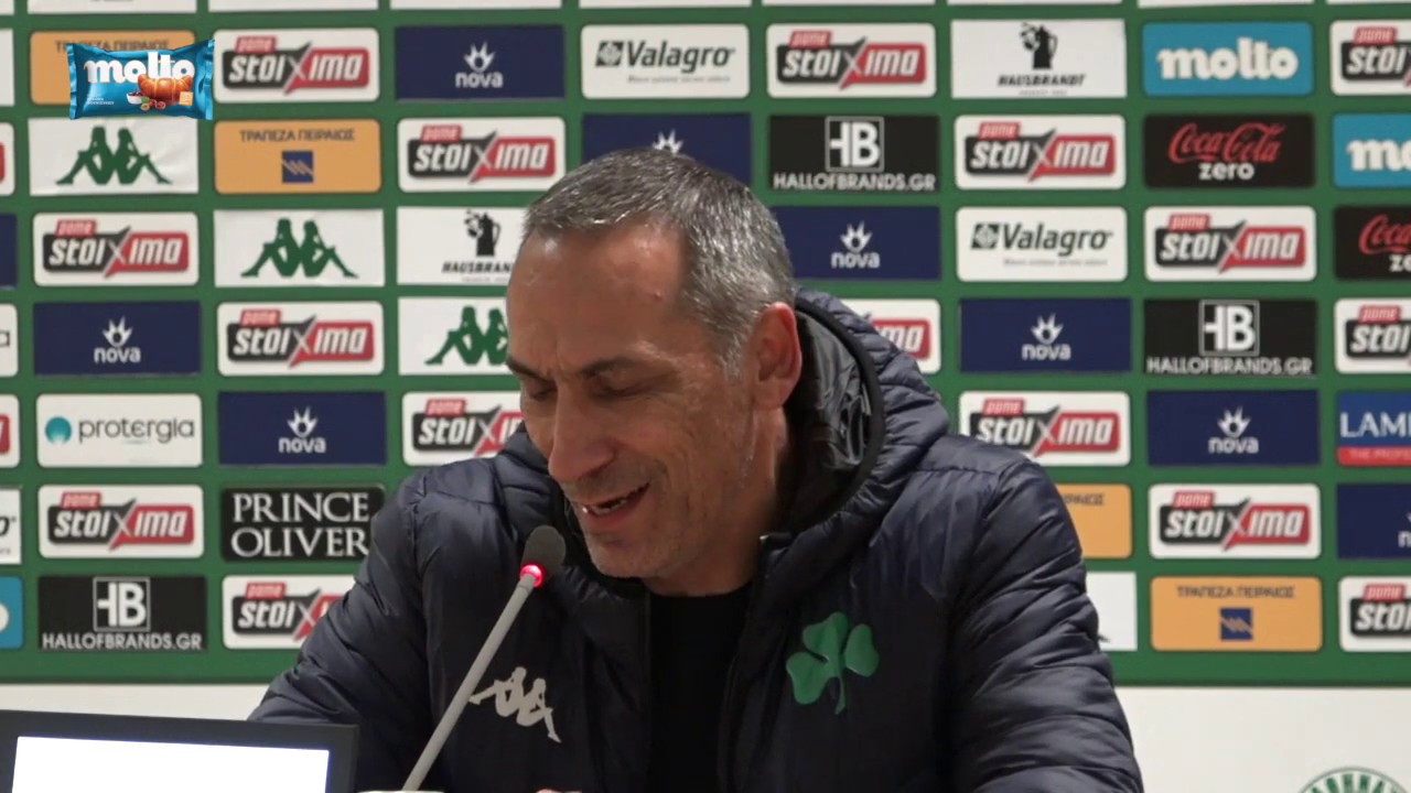 Η συνέντευξη Τύπου του Γιώργου Δώνη μετά την ολική ανατροπή του Παναθηναϊκού επί της ΑΕΚ | pao.gr