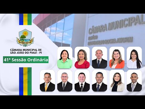 41ª Sessão Ordinária da Câmara Municipal de São João do Piauí - 01/12/2025