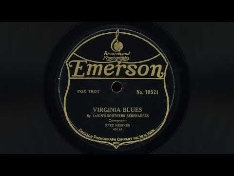 "Virginia Blues" - Lanin's Southern Serenaders (1922)