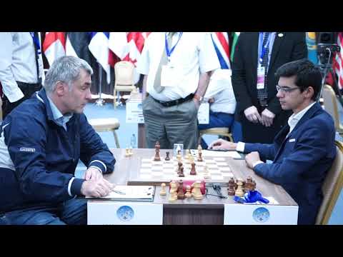 Nice final moment when Vassily Ivanchuk offers a draw to Anish Giri