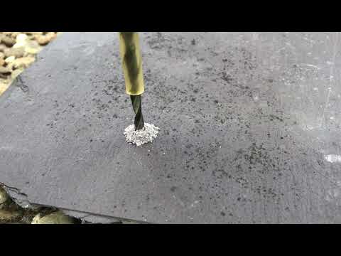 HowTo: Loch in Schieferstein / Dachschiefer Bohren