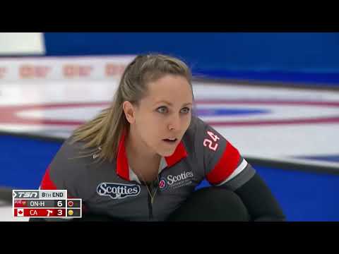 #AGITopShots - 2024 Scotties Tournament of Hearts - Ontario's Team Homan makes an angle-raise double