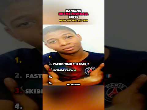 Ranking Rhyme Football Edits #shorts #football #ranking