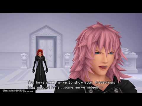 Kingdom Hearts Re:Chain of Memories (PS4) Cutscene #49 Axel attacks Marluxia