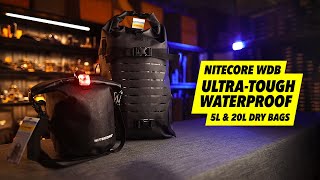 Nitecore Waterproof Drybag WDB05 & WDB20 (First Look) - 500D TPU Composite Fabrics!