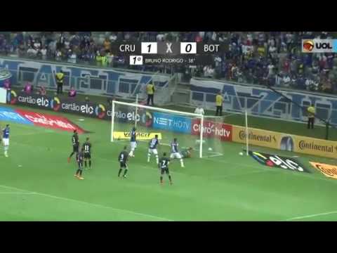 Gol do Bruno Rodrigo contra o Botafogo   cruzeiro 1x0 Botafogo