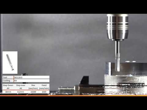 Aluminium machining of model BNGX insert