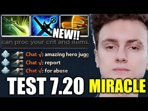 MIRACLE 1st TEST Juggernaut 7.20 META EPIC Pro Craziest Fun Gameplay with Gh.God Dota 2