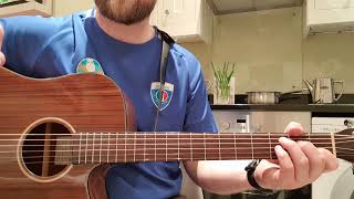 How to play SHE'S A MYSTERY TO ME by Roy Orbison on Guitar