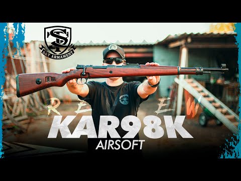 Rifle Mauser Kar98 Airsoft Em Madeira Réplica Karabiner 98k Da Segunda Guerra
