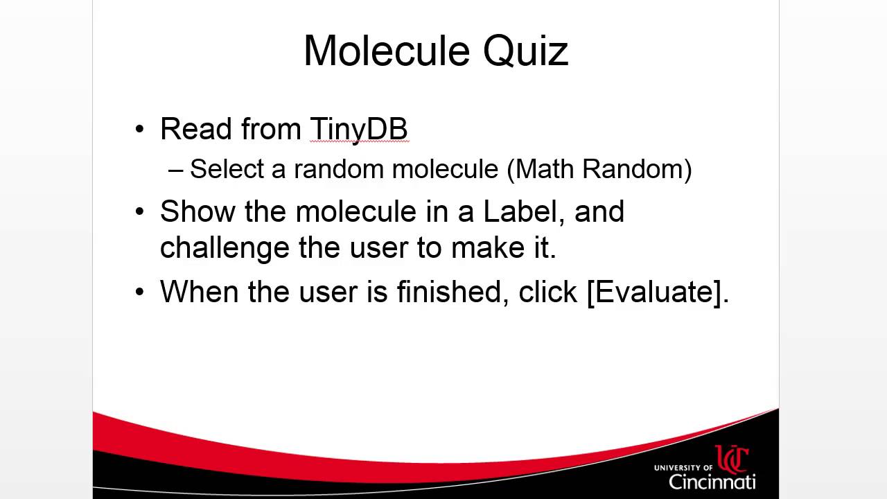 Concept for learning chemistry Android game