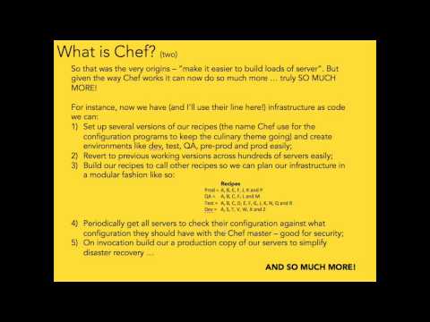 Tutorial Nineteen - Part 1 - Chef Automation (HD)