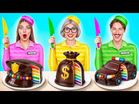 Me vs Grandma Cooking Challenge in Prison | Funny Food Hacks by Super Hyper DO
