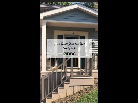 From Small Stoop to a Real Front Porch ✨