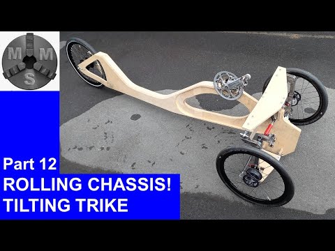 Tilting Trikes Part 12 - rolling chassis with back wheel and crank