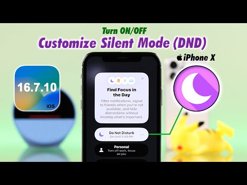 How To Turn ON/OFF Do Not Disturb Mode On iPhone X!