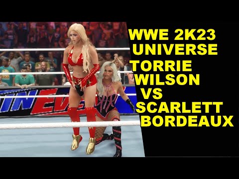 WWE 2K23 Universe 21 Torrie Wilson vs Scarlett Bordeaux - No Holds Barred