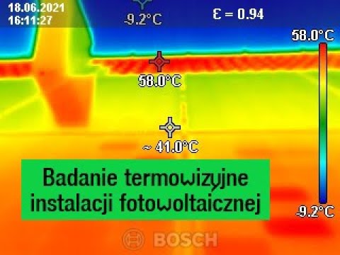 Badanie termowizyjne instalacji fotowoltaicznej