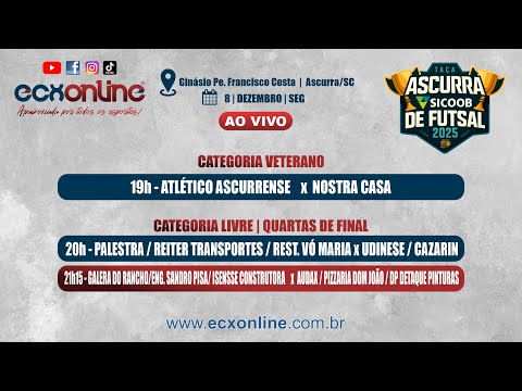 TAÇA ASCURRA "SICOOB DE FUTSAL" 2025 - 9ª RODADA