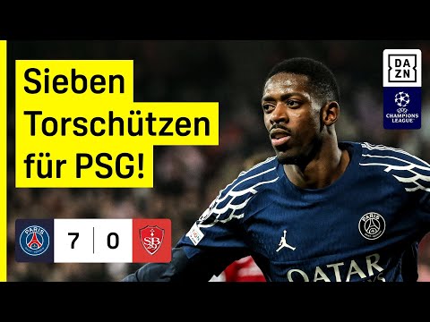 Paris Saint-Germain - Stade Brest | UEFA Champions League | DAZN Highlights