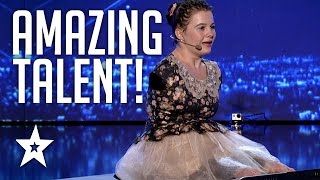 Girl With No Arms Sings & Plays Piano With Her Feet | Romania's Got Talent | Got Talent Global