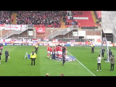 Bristol City Lift the League One Trophy At Ashton Gate