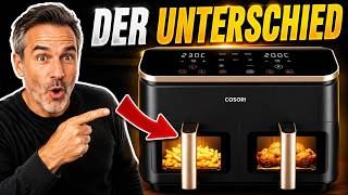 Cosori Heißluftfritteuse 2 Kammern Airfryer Testsieger der Stiftung Warentest | CAF-R903-AEU
