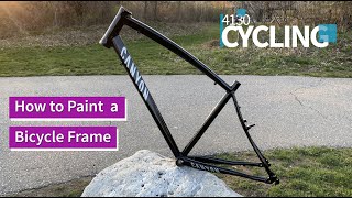 How to Paint a Aluminum Bike Frame with Spray Paint.